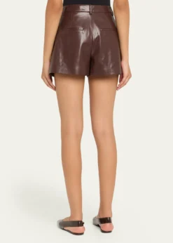 ALICE + OLIVIAConry Vegan Leather Trouser Shorts