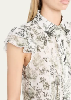 ALICE + OLIVIADaybreak Minda Ruffle Blouse