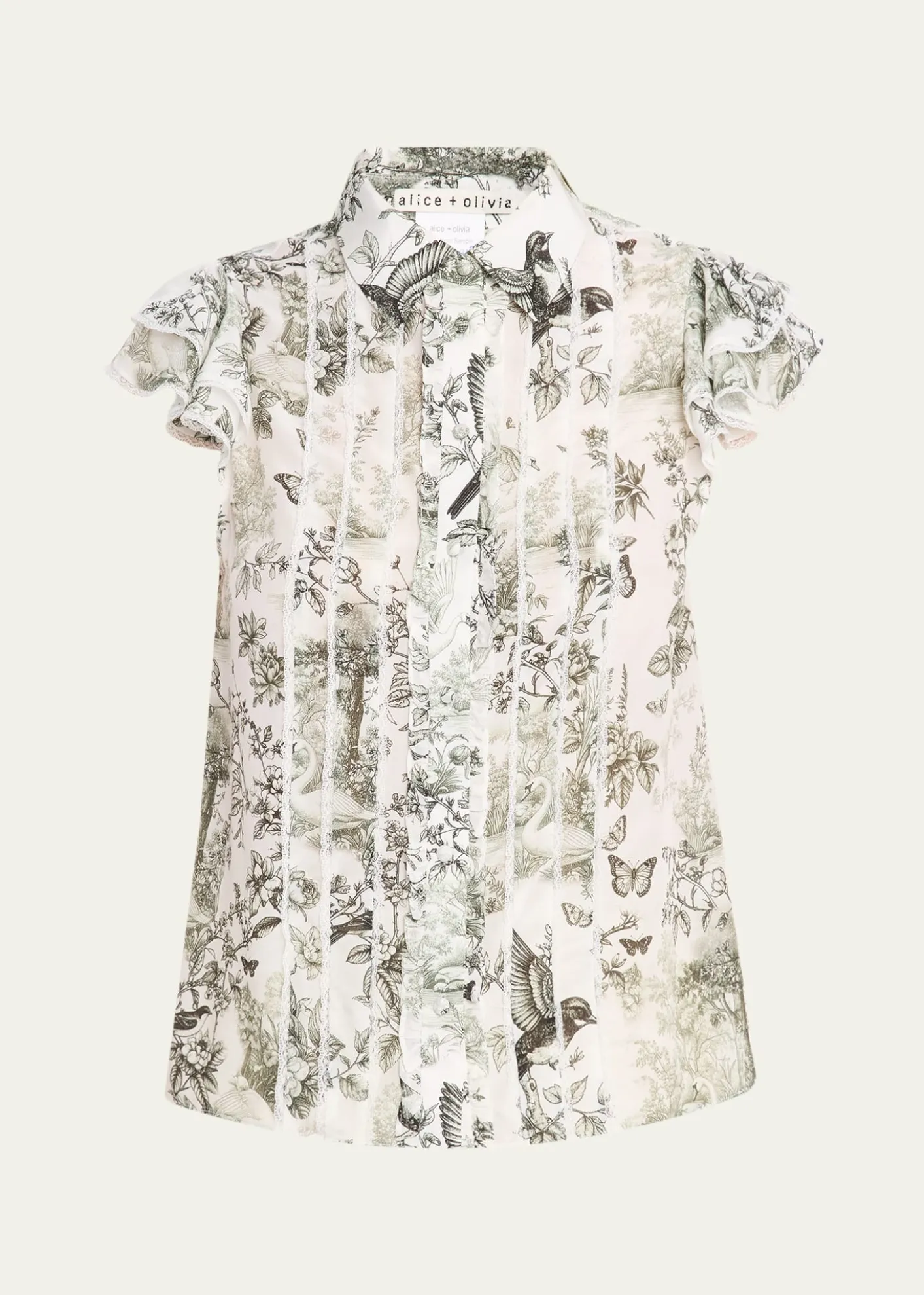 ALICE + OLIVIADaybreak Minda Ruffle Blouse