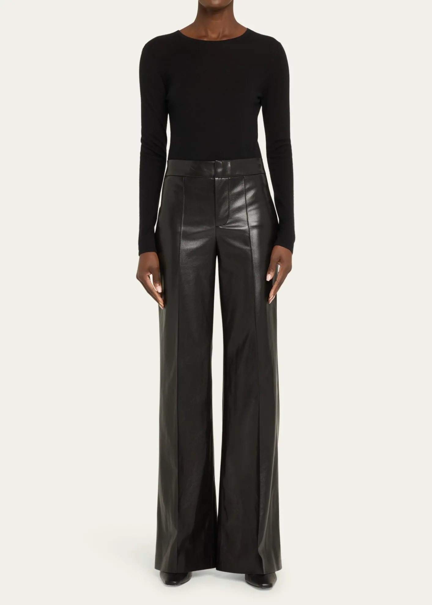 ALICE + OLIVIADylan Vegan Leather Wide-Leg Pants