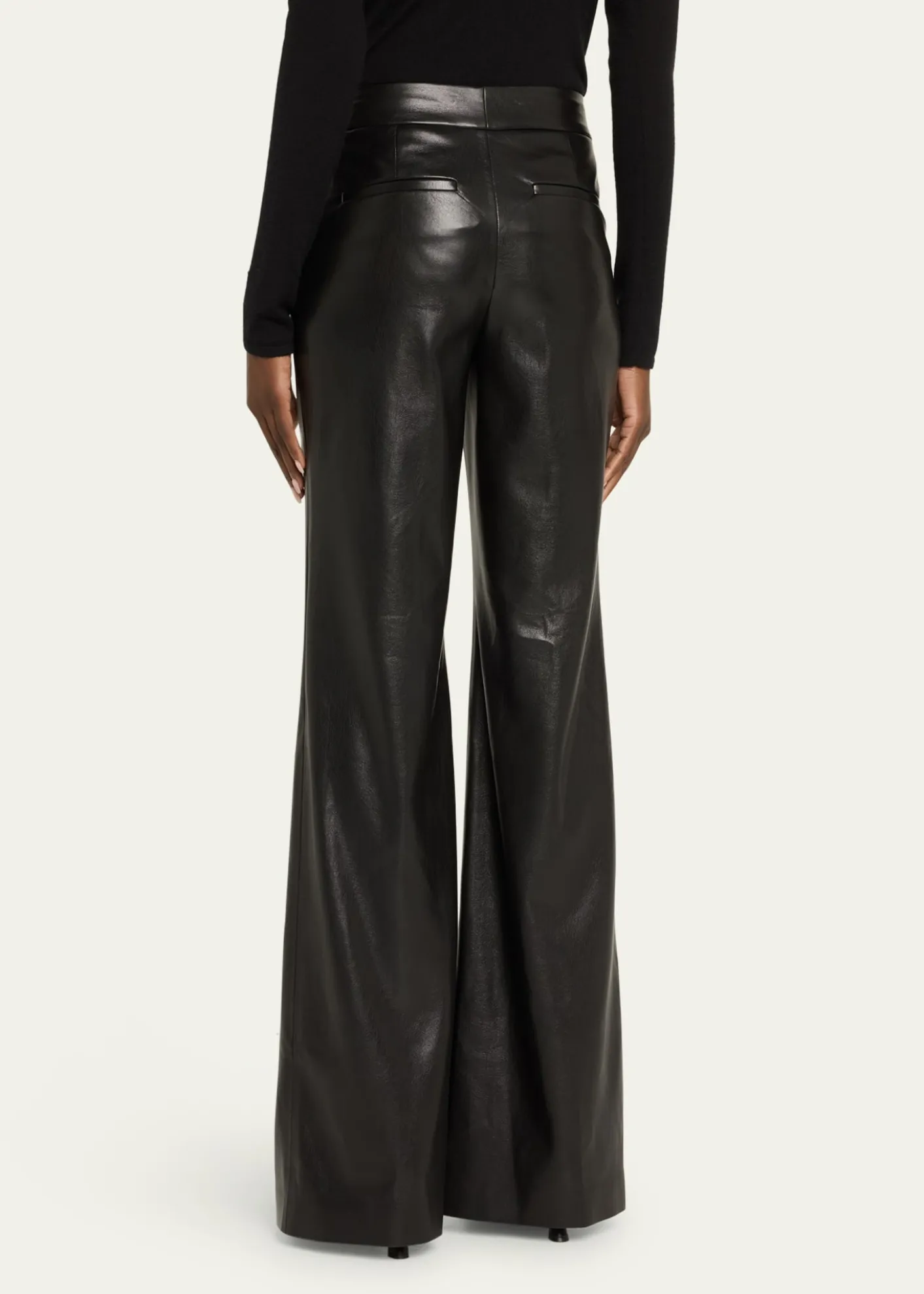 ALICE + OLIVIADylan Vegan Leather Wide-Leg Pants