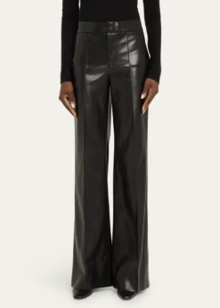 ALICE + OLIVIADylan Vegan Leather Wide-Leg Pants