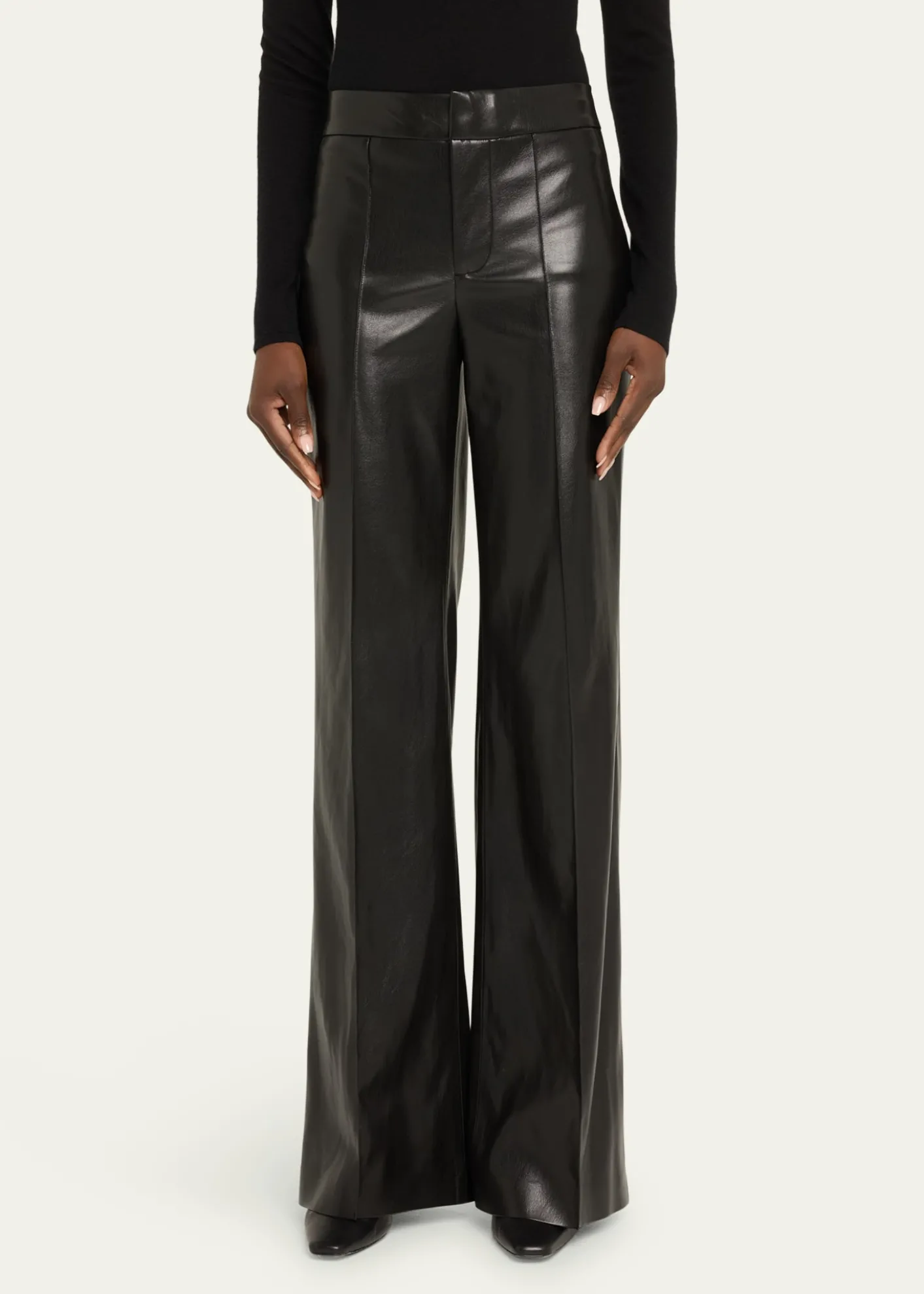 ALICE + OLIVIADylan Vegan Leather Wide-Leg Pants