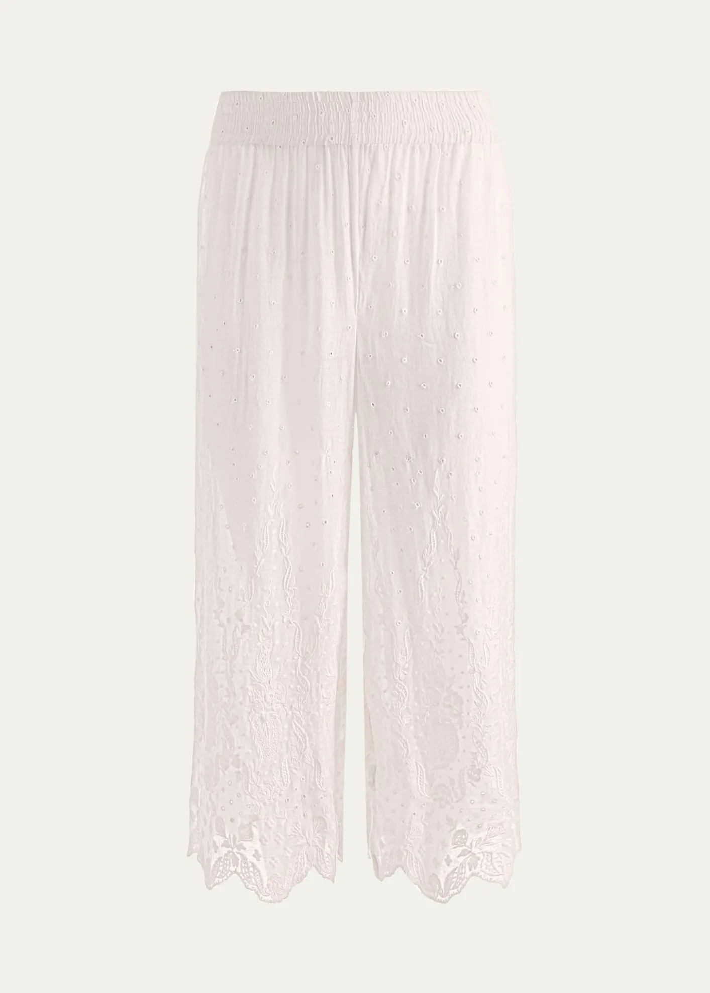 ALICE + OLIVIAElba Embroidered Cotton Pants