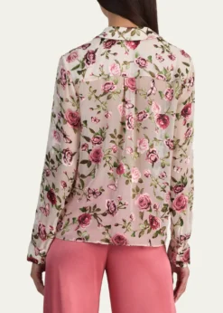 ALICE + OLIVIAEloise Button-Front Blouse