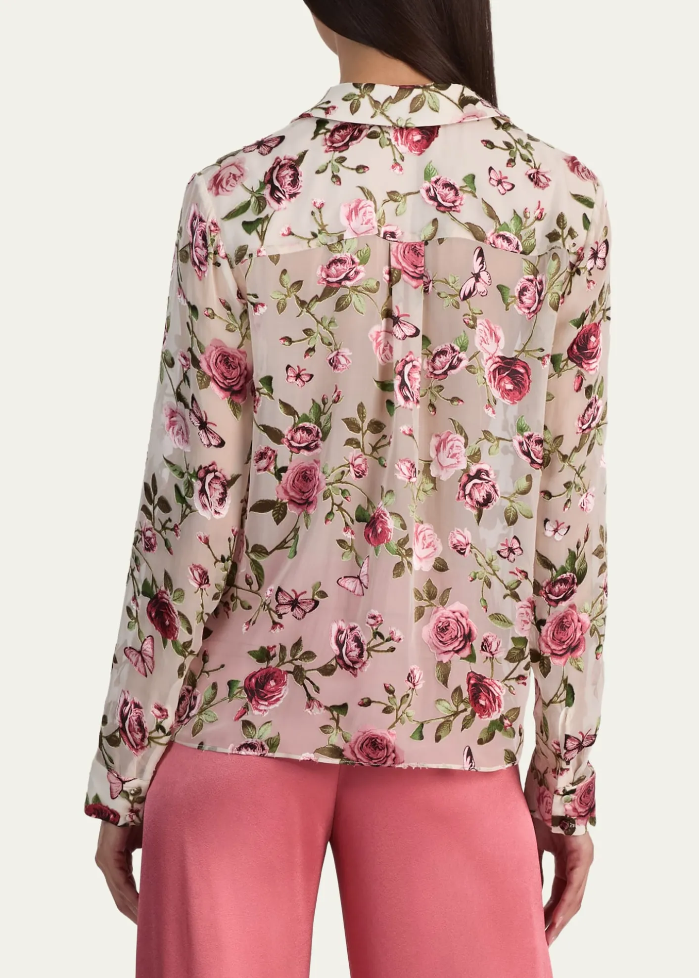 ALICE + OLIVIAEloise Button-Front Blouse