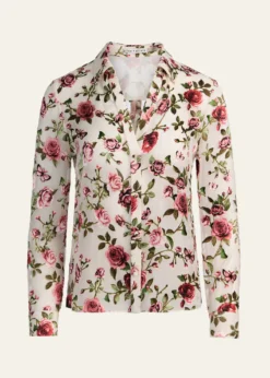 ALICE + OLIVIAEloise Button-Front Blouse