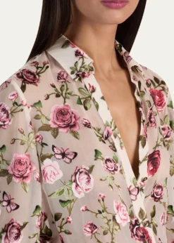 ALICE + OLIVIAEloise Button-Front Blouse