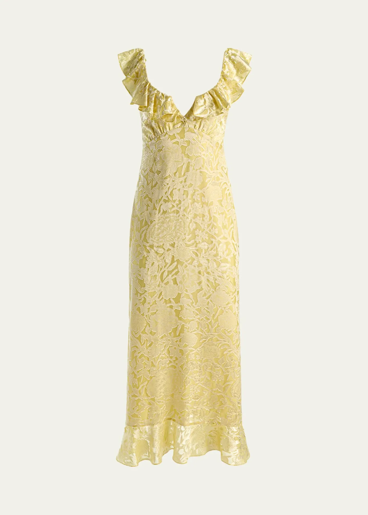 ALICE + OLIVIAGemma Ruffled Floral Maxi Dress