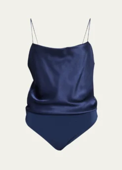 ALICE + OLIVIAHarmon Satin Bodysuit