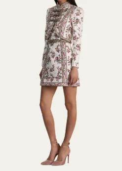ALICE + OLIVIAIlaria Embroidered Cropped Jacket