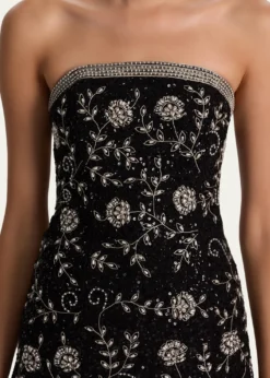 ALICE + OLIVIAKatia Embellished Strapless Mini Dress
