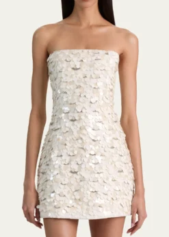 ALICE + OLIVIAKatia Sequined Strapless Mini Dress