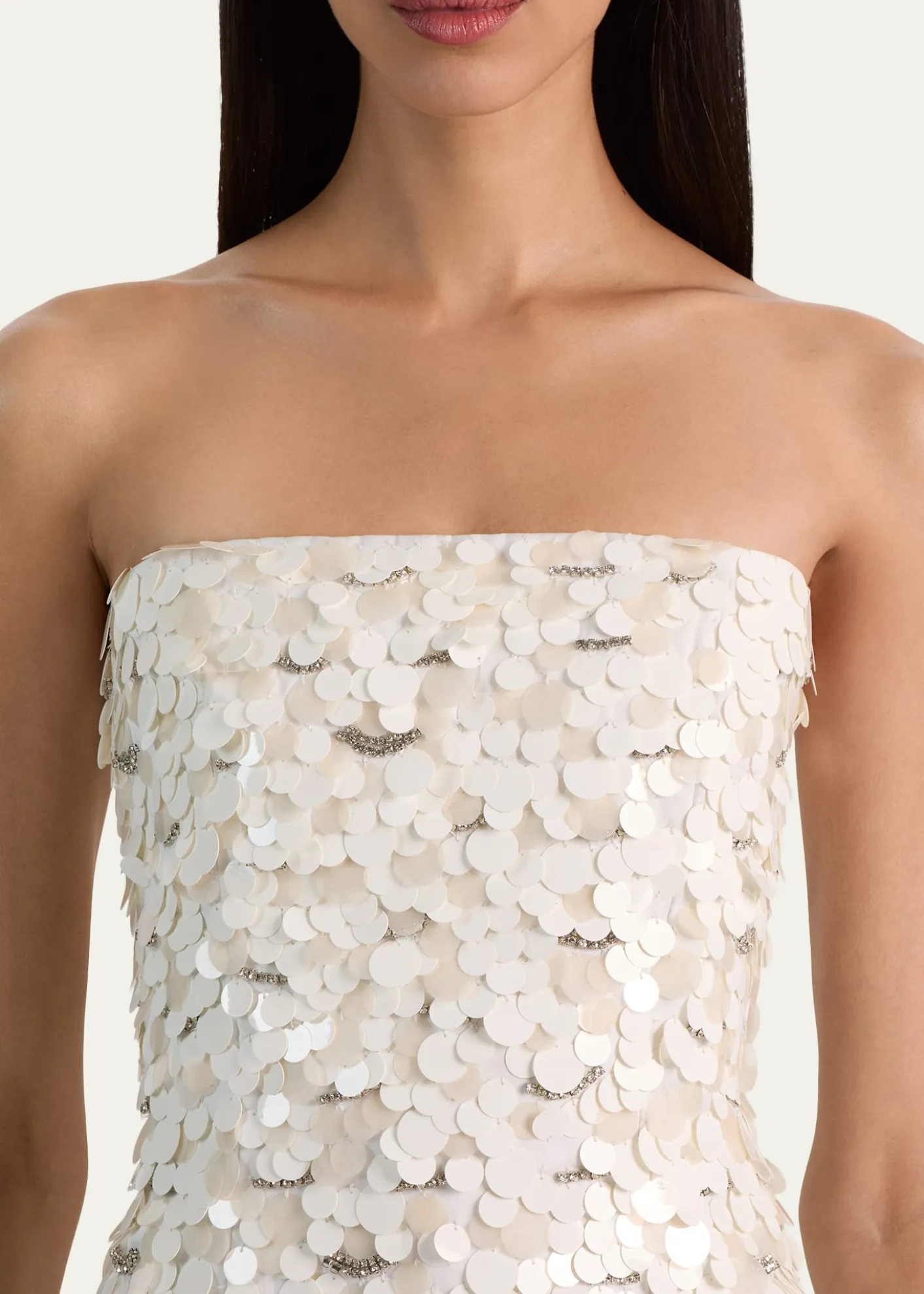 ALICE + OLIVIAKatia Sequined Strapless Mini Dress