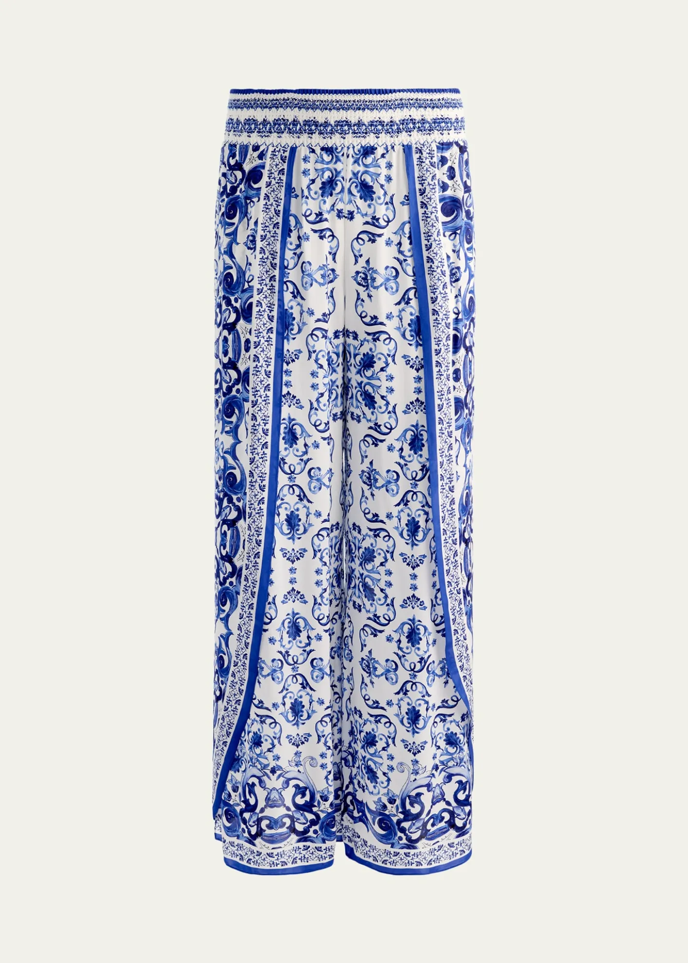 ALICE + OLIVIALarissa Smocked Open Pleat Pants