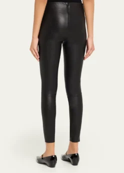 ALICE + OLIVIALennox Mid-Rise Leather Leggings