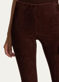 ALICE + OLIVIALennox Mid-Rise Suede Leggings