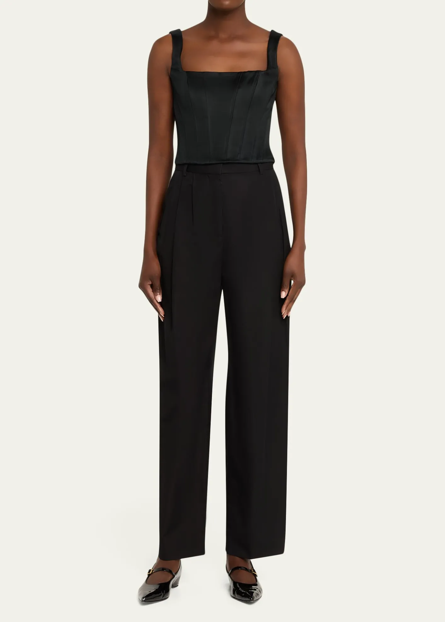 ALICE + OLIVIALilianna Satin Corset Top