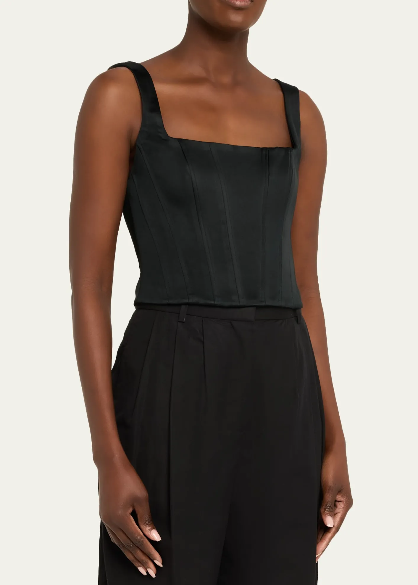 ALICE + OLIVIALilianna Satin Corset Top