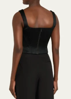 ALICE + OLIVIALilianna Satin Corset Top