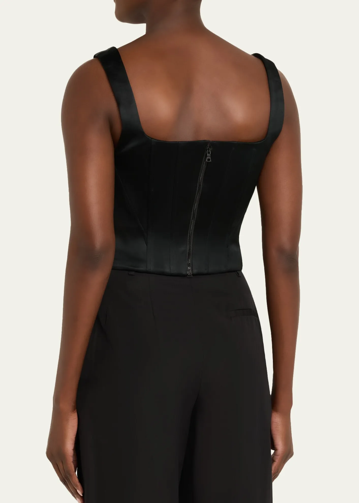 ALICE + OLIVIALilianna Satin Corset Top