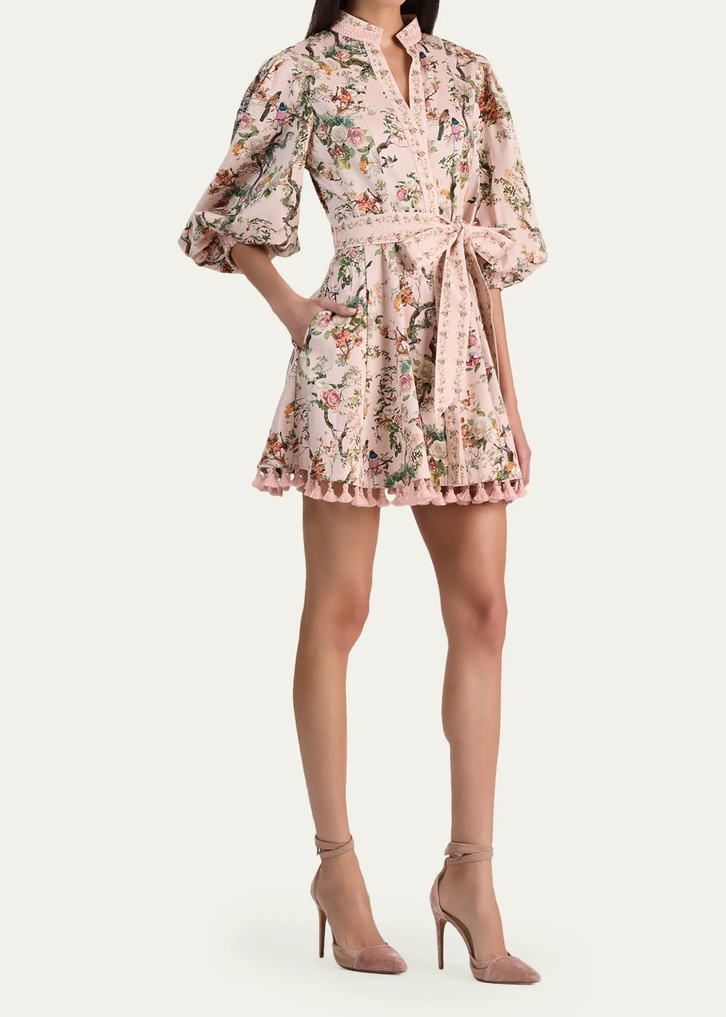ALICE + OLIVIALucy Belted Mini Shirtdress