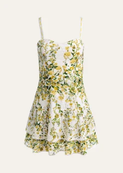 ALICE + OLIVIAMeredith Embroidered Floral Mini Dress