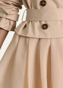 ALICE + OLIVIANevada Double-Breasted Trench Coat