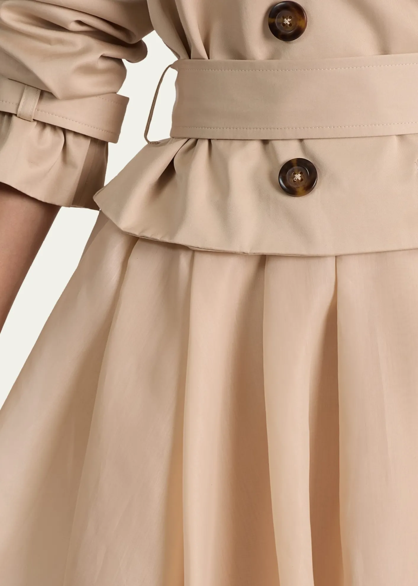 ALICE + OLIVIANevada Double-Breasted Trench Coat