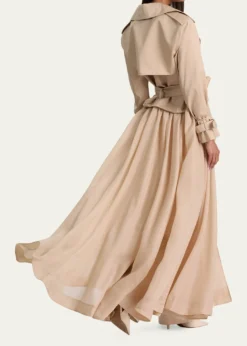 ALICE + OLIVIANevada Double-Breasted Trench Coat
