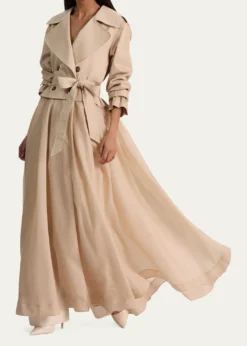 ALICE + OLIVIANevada Double-Breasted Trench Coat