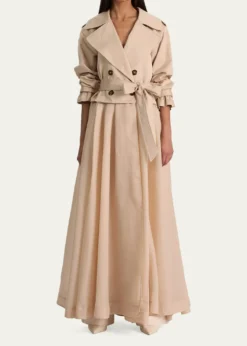 ALICE + OLIVIANevada Double-Breasted Trench Coat