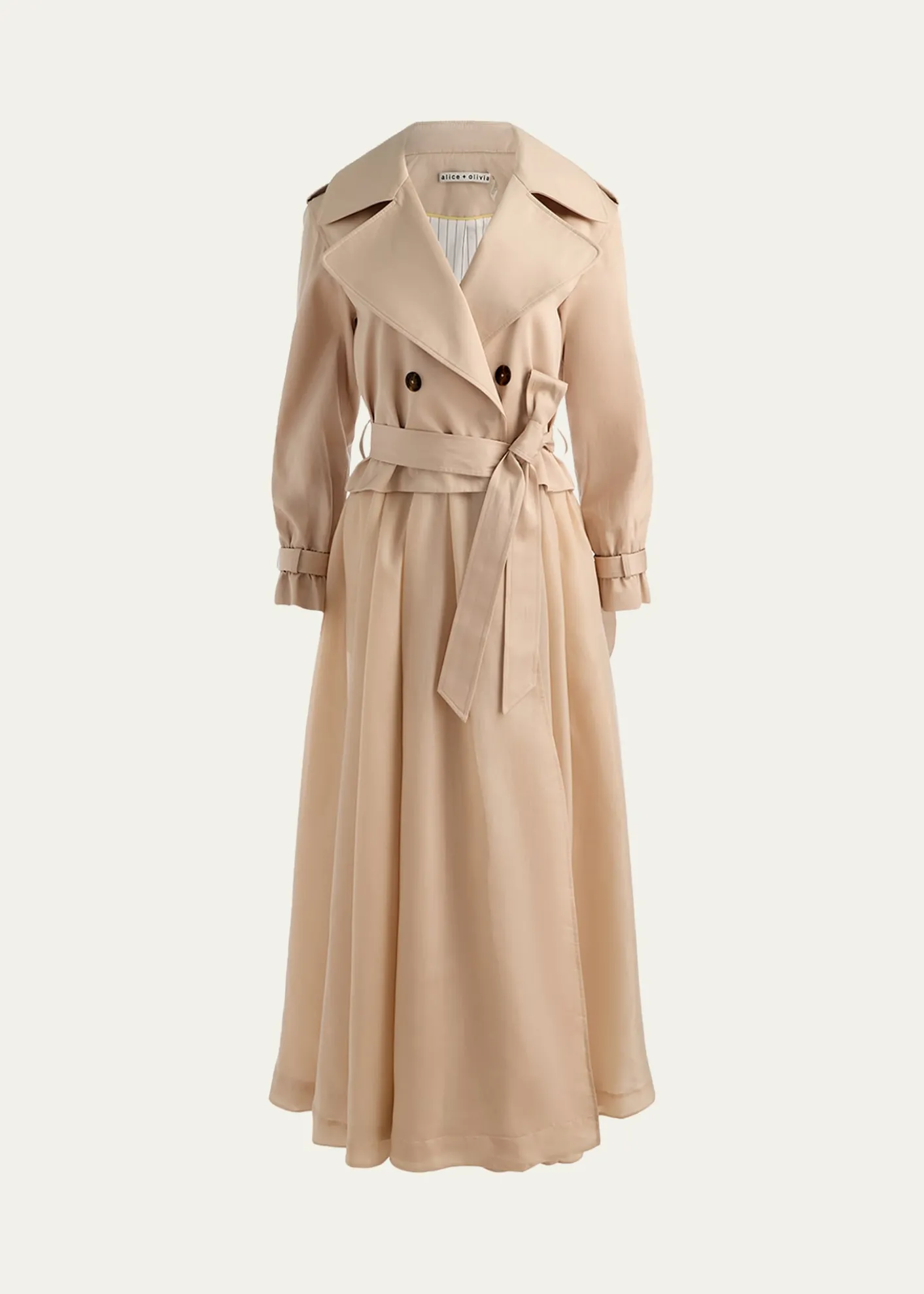 ALICE + OLIVIANevada Double-Breasted Trench Coat