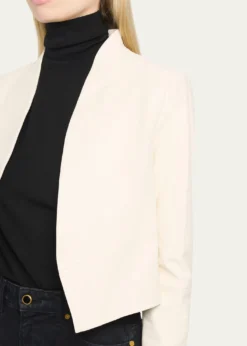 ALICE + OLIVIANew Harvey Leather Open-Front Jacket