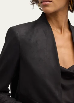 ALICE + OLIVIANew Harvey Suede Open-Front Jacket