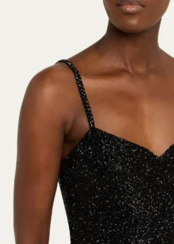 ALICE + OLIVIANina Embellished Bustier Top