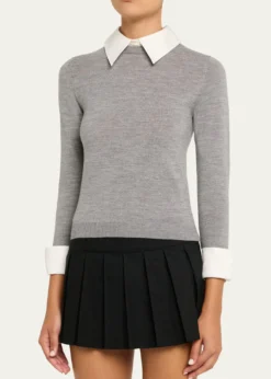 ALICE + OLIVIAPorla Collared Sweater