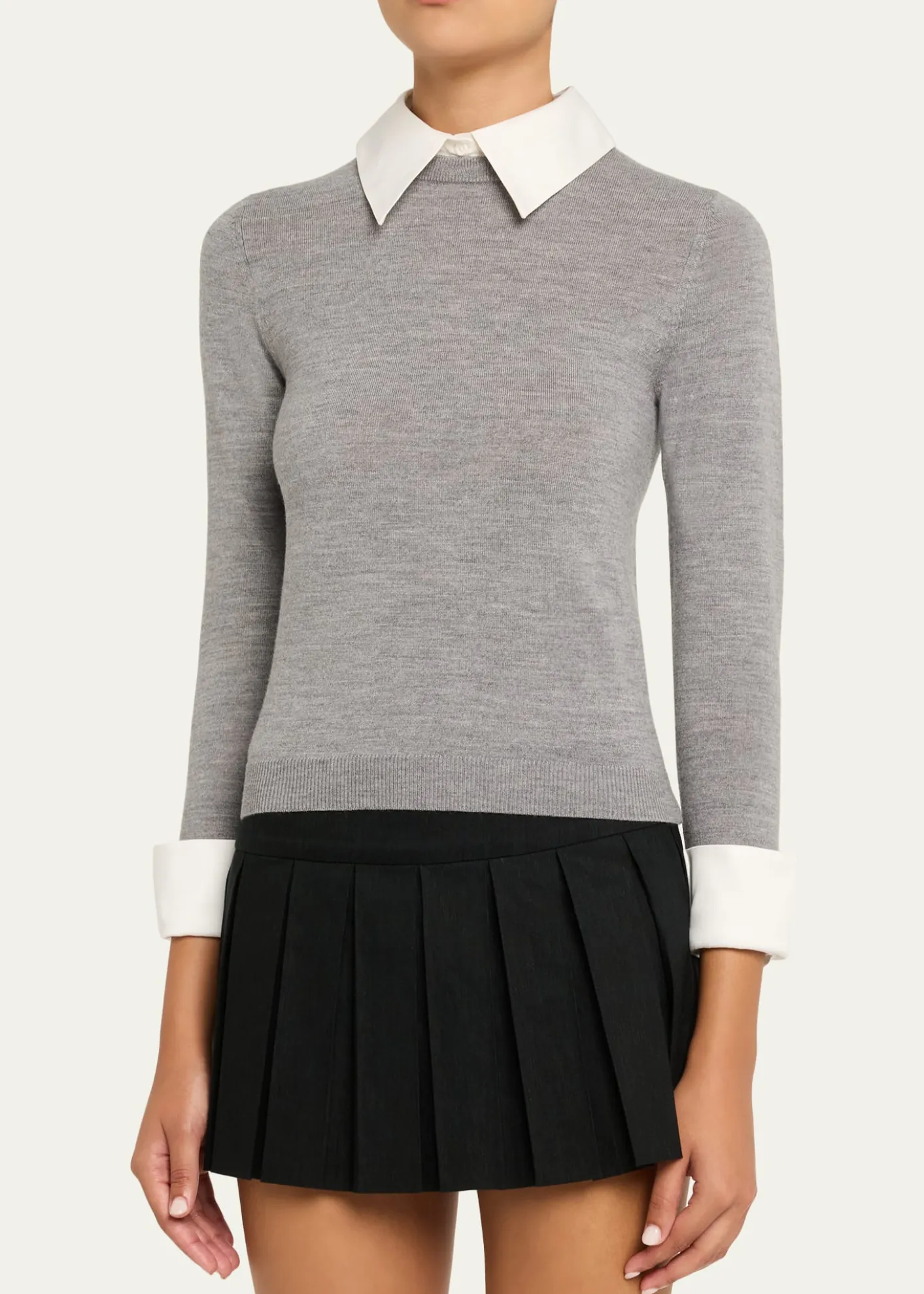 ALICE + OLIVIAPorla Collared Sweater