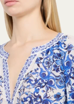ALICE + OLIVIAThalia Puff-Sleeve Blouse