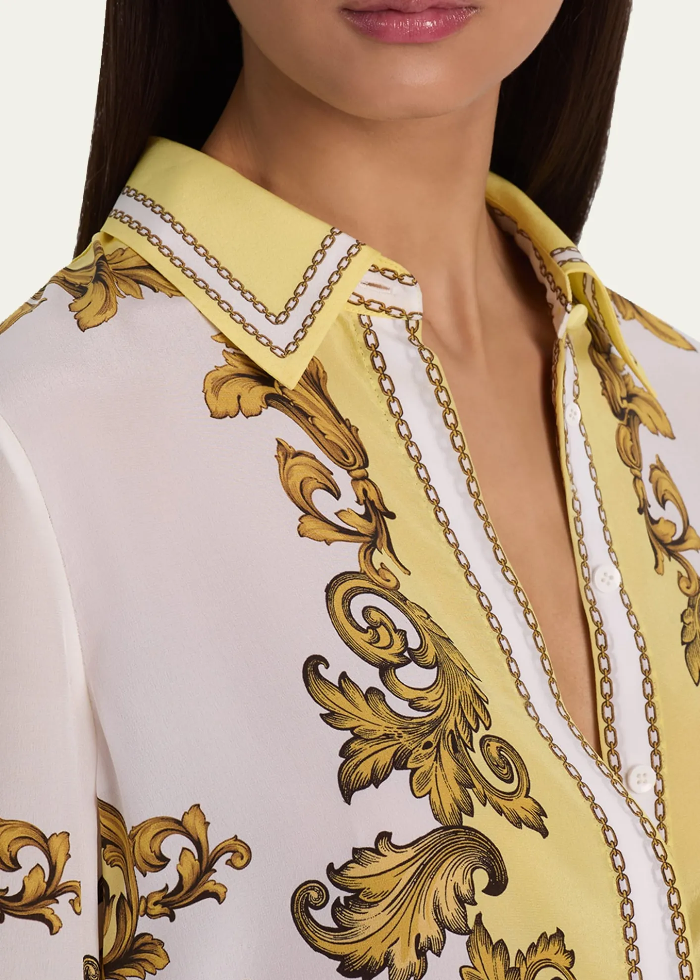 ALICE + OLIVIAWilla Placket Top