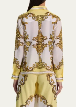 ALICE + OLIVIAWilla Placket Top
