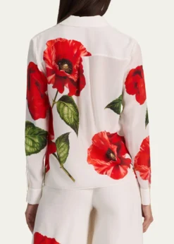 ALICE + OLIVIAWilla Placket Top