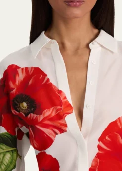 ALICE + OLIVIAWilla Placket Top