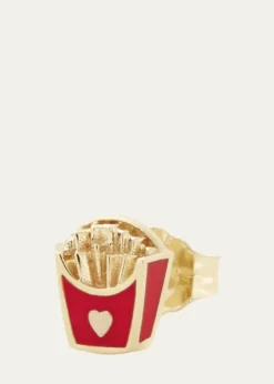 Alison Lou14K Yellow Gold French Fry Stud Earring, Single