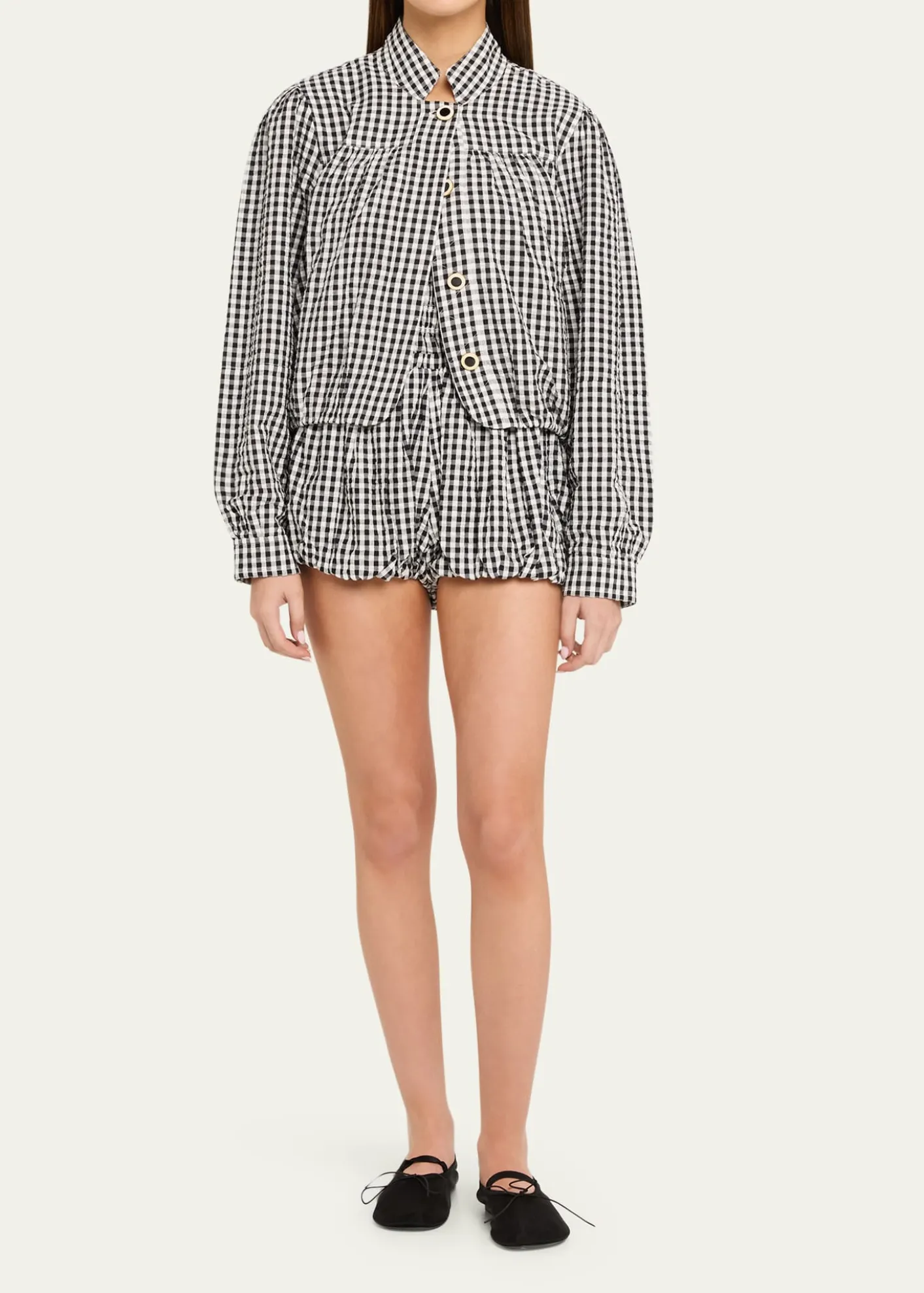 Alix of BohemiaJodie Gingham Seersucker Jacket