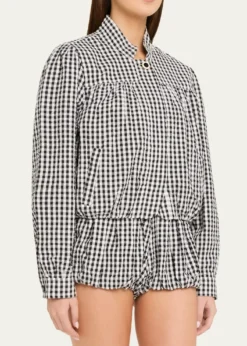 Alix of BohemiaJodie Gingham Seersucker Jacket