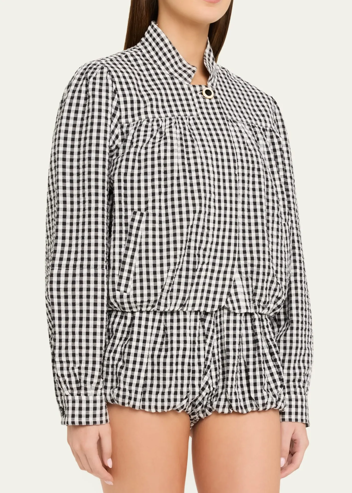 Alix of BohemiaJodie Gingham Seersucker Jacket