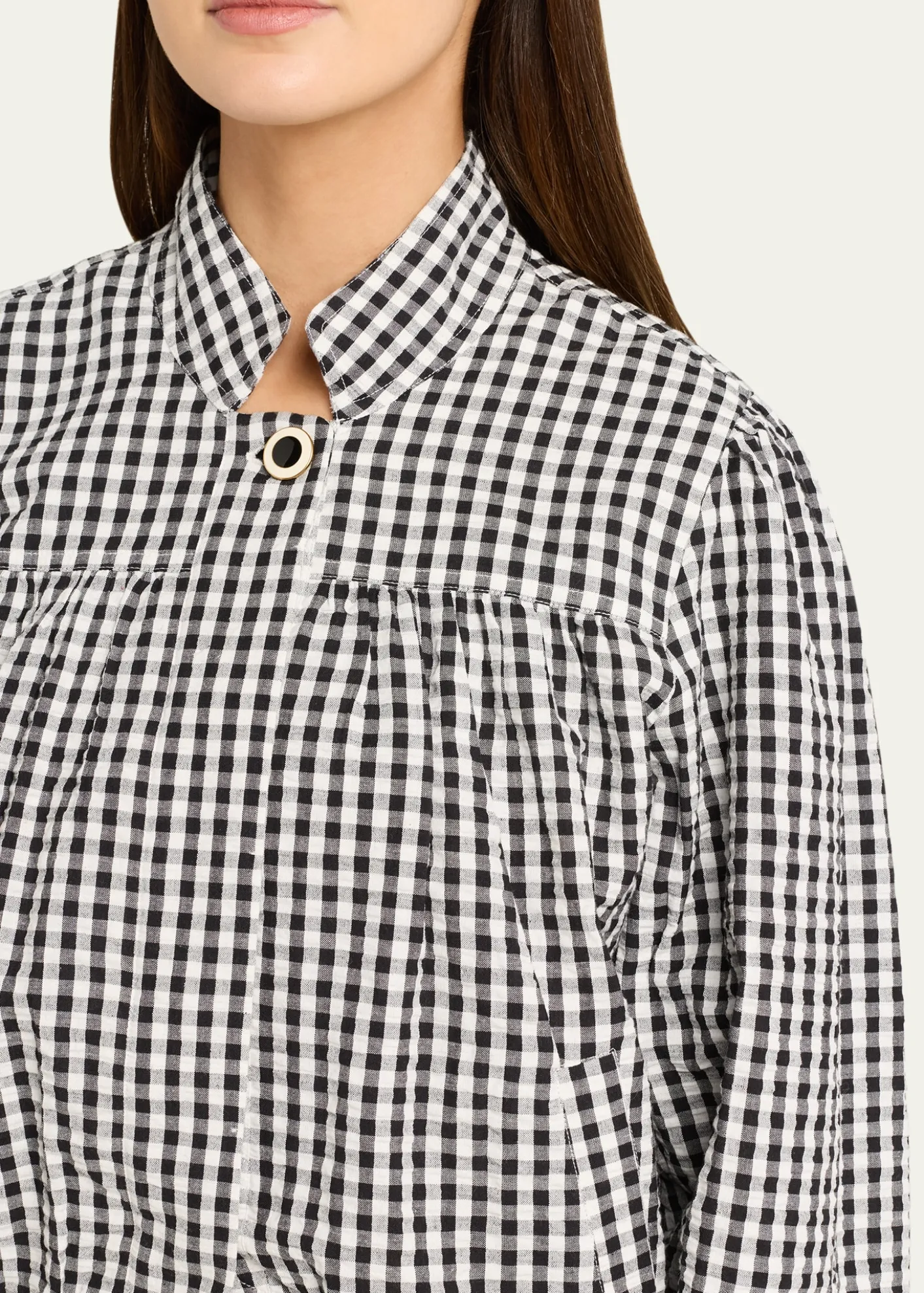 Alix of BohemiaJodie Gingham Seersucker Jacket