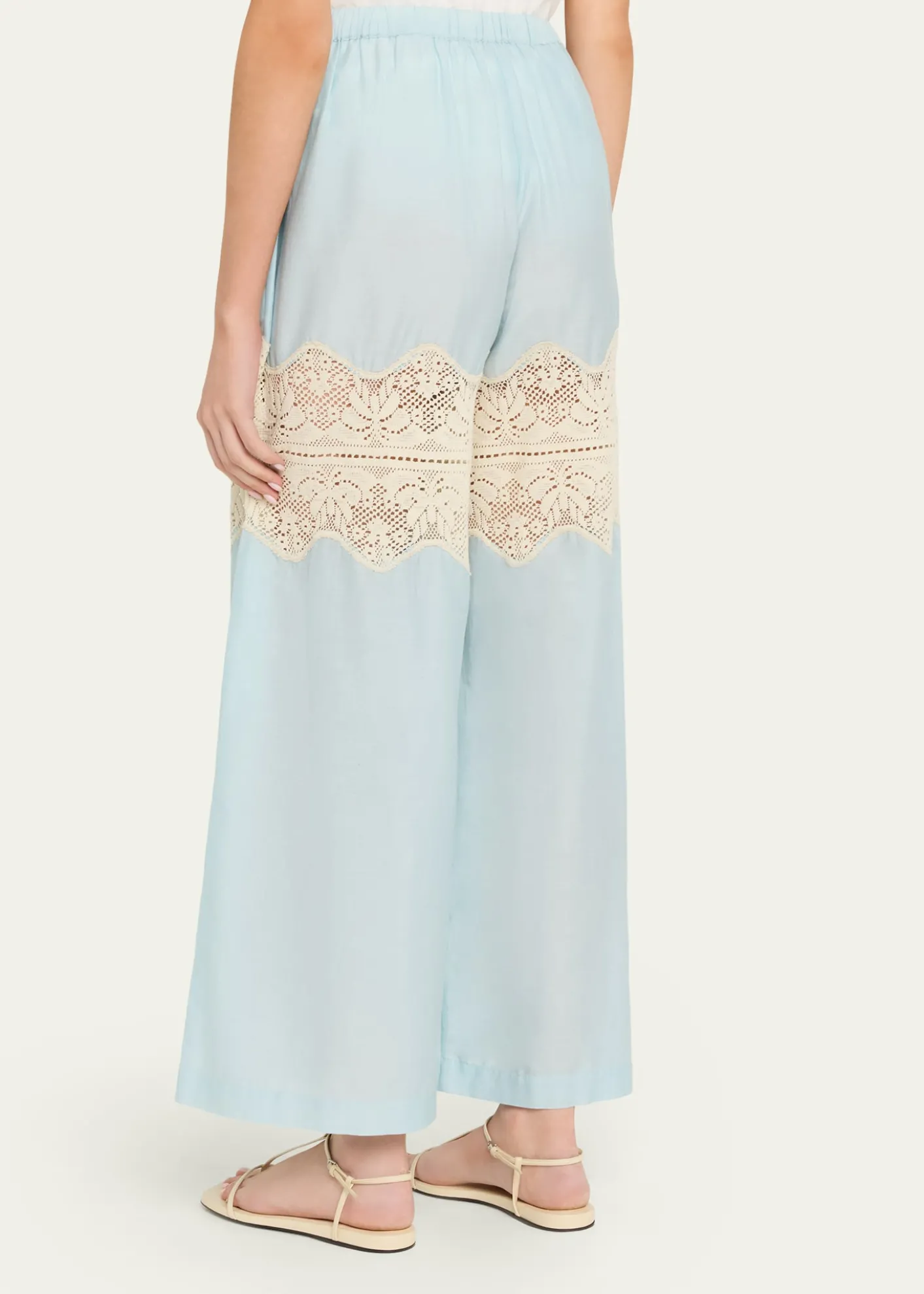 Alix of BohemiaMargie Wide-Leg Lace Panel Pants