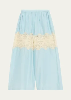 Alix of BohemiaMargie Wide-Leg Lace Panel Pants